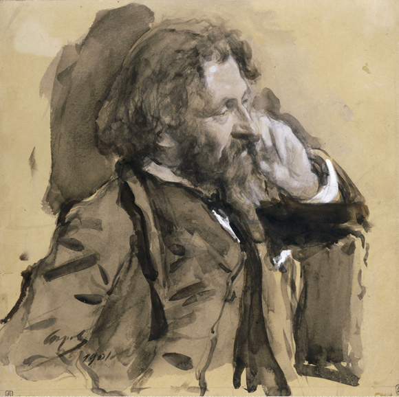 Серов В.А. Портрет И.Е.Репина. 1901. ГРМ Серов В.А. Портрет И.Е.Репина. 1901. ГРМ